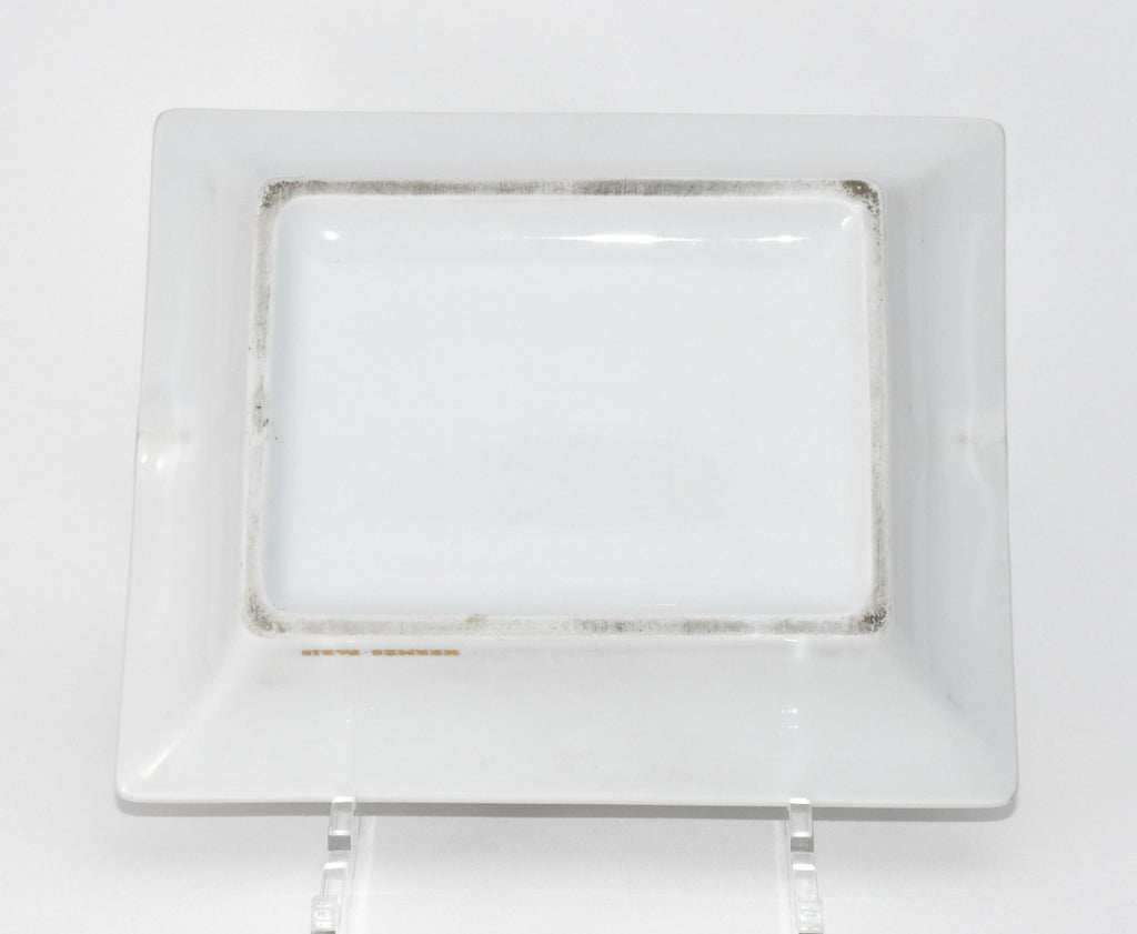 Hermes Change tray Owl Porcelain Ashtray animal dinnerware white VIDE POCHE USED