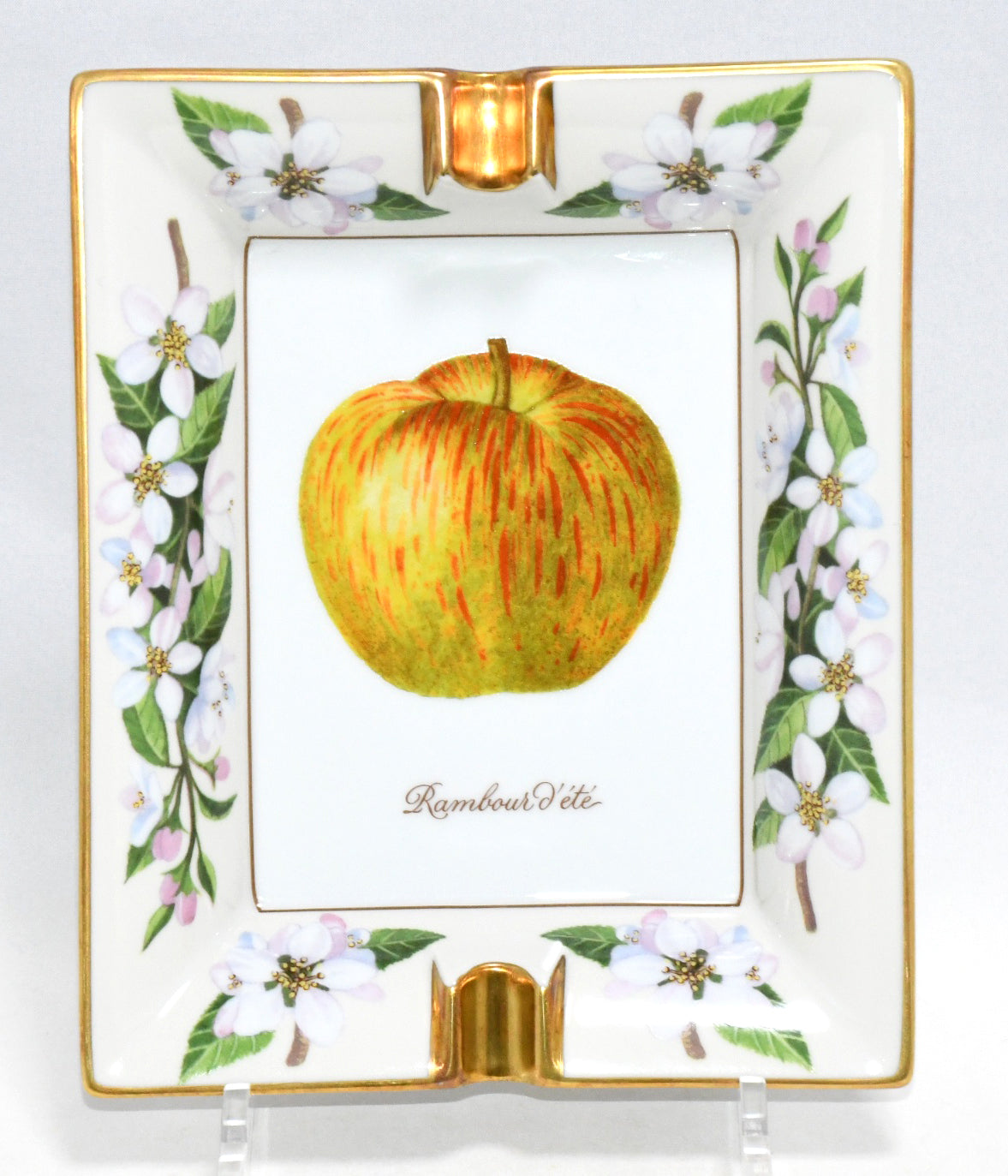 Hermes Change tray Rambour d'ete porcelain Ashtray apple plate dinnerware