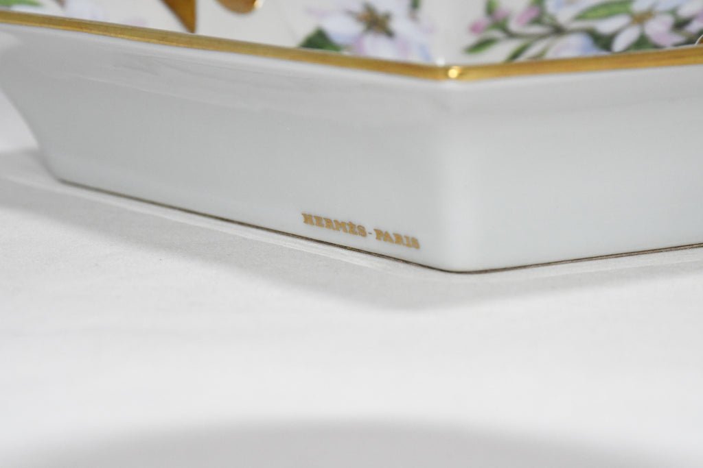 Hermes Change tray Rambour d'ete porcelain Ashtray apple plate dinnerware