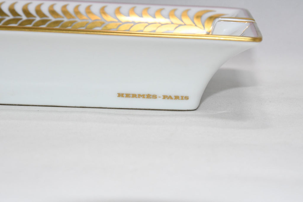 Hermes Change tray Royal Tiger pink porcelain Ashtray plate tableware