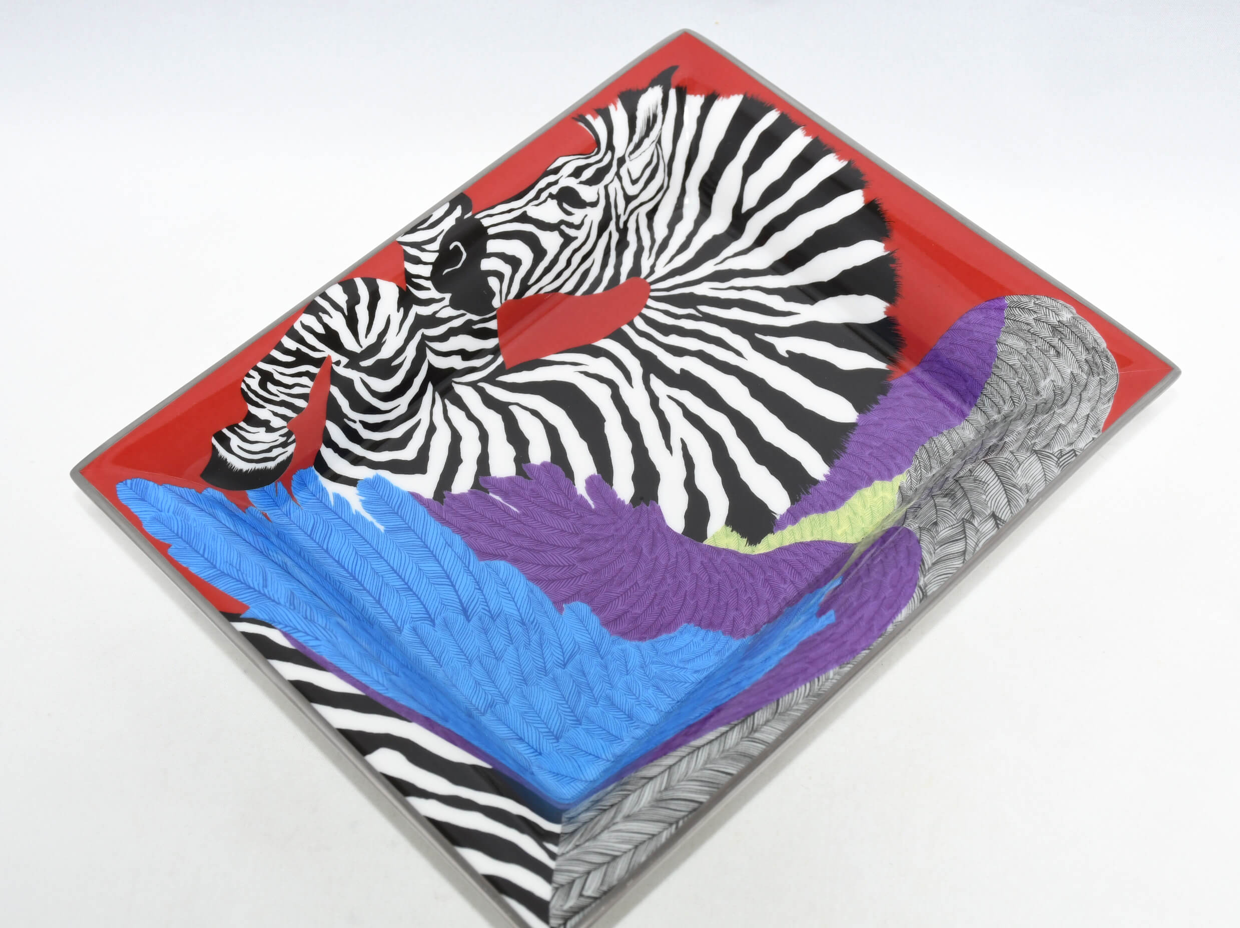 Hermes Change tray Zebra Pegasus Ashtray Alice Shirley porcelain