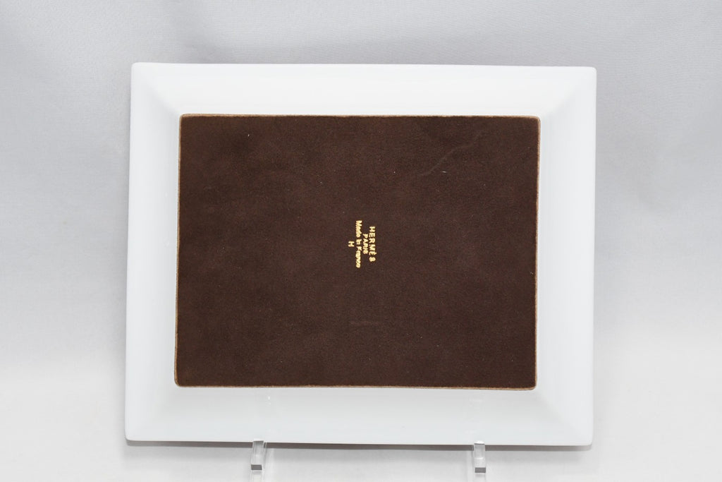 Hermes Change tray red geometry porcelain Ashtray plate tableware