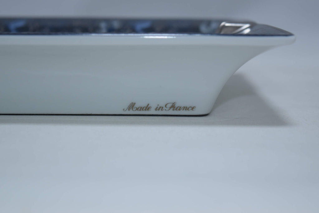 Hermes Chasse en Inde Change Tray Blue Porcelain Ashtray VIDE POCHE
