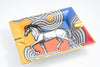 Hermes Cheval Cosmic Change tray orange porcelain Ashtray horse plate Vide Poche