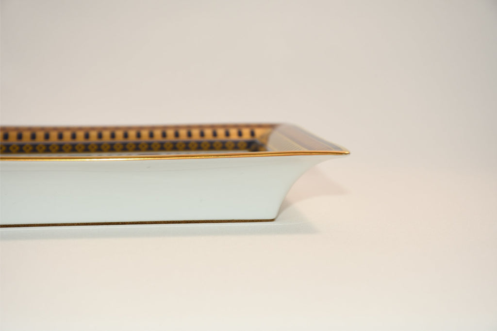 Hermes Collier de Chien Change tray gold brown porcelain Ashtray plate bracelet