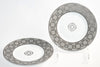 Hermes Fil d'Argent Bread Plate 16 cm silver chain porcelain cake dessert Set of 2
