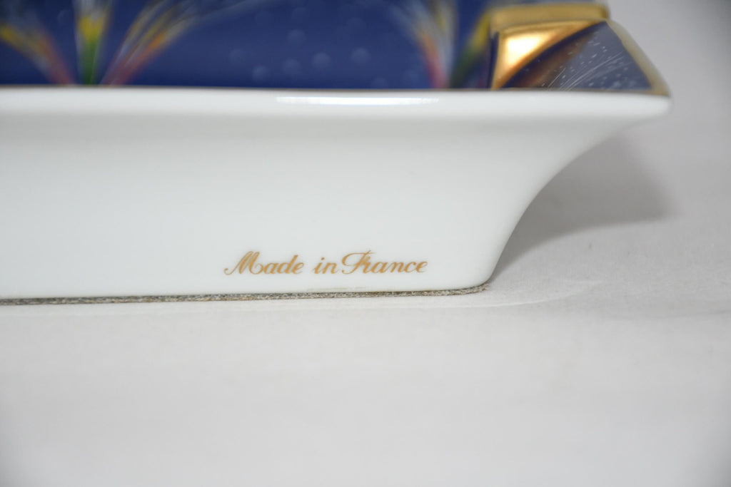 Hermes Firework Change Tray Blue Porcelain Ashtray festival Dinnerware 81