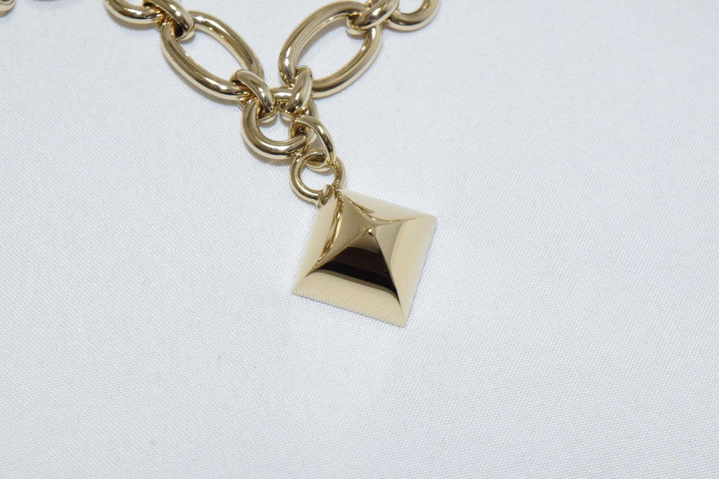 Hermes GOLD Olga Chain Belt Bag Charm Amulette Necklace with Box Breloque Cadena
