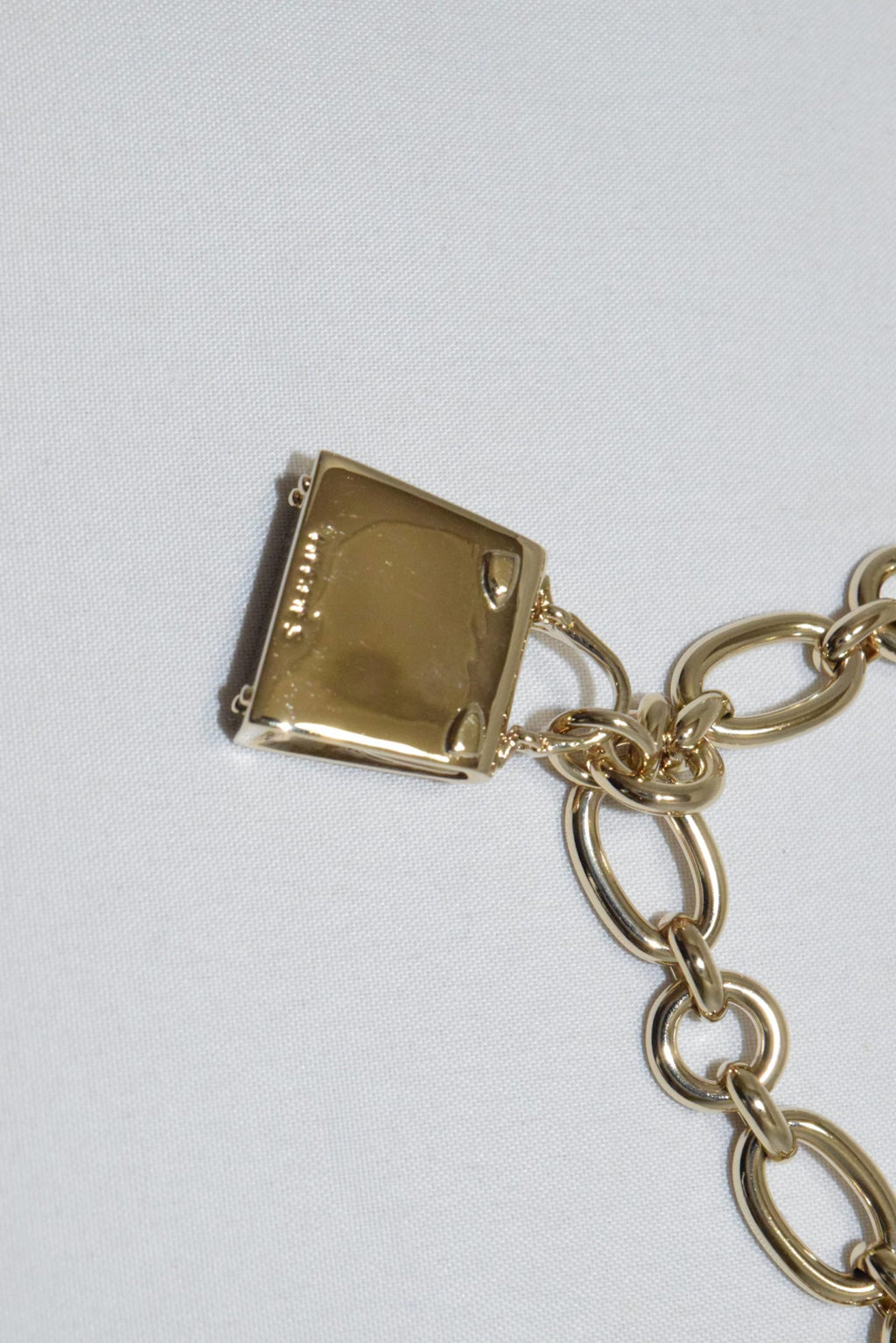 Hermes GOLD Olga Chain Belt Bag Charm Amulette Necklace with Box Breloque Cadena
