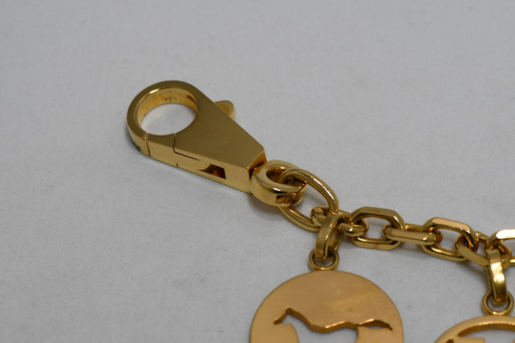 Hermes Gold Breloque Olga Bag charm amulette Cadena berloque USED
