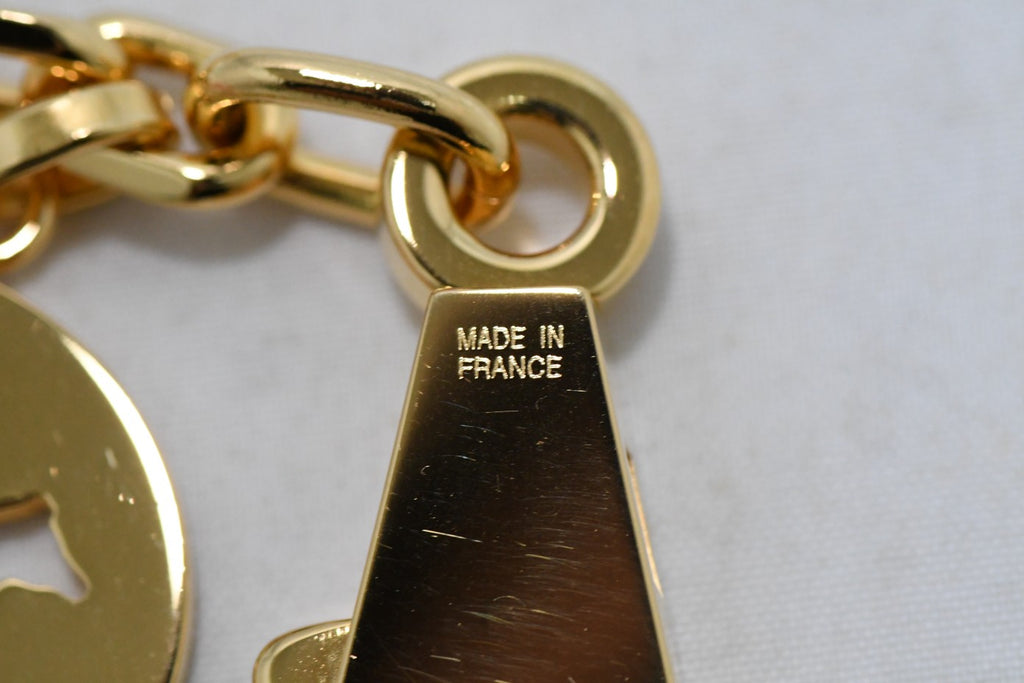 Hermes Gold Breloque Olga bag charm amulette Cadena berloque Excellent - MINT