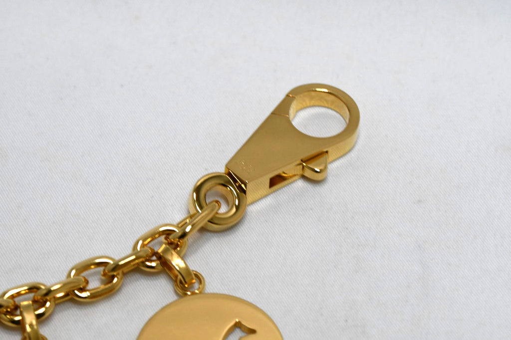Hermes Gold Breloque Olga bag charm amulette Cadena berloque Excellent - MINT