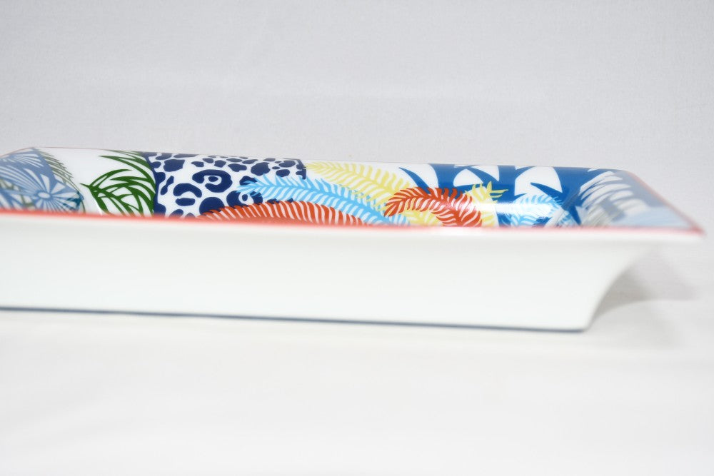 Hermes Jaguar Quetzal Ii Change tray leopard animal Ashtray porcelain