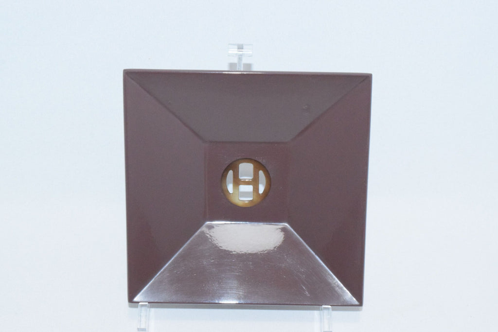 Hermes LACQUER Change Tray Set of 3 VIDE POCHE Buffalo Horn Valet Plate Dinnerware