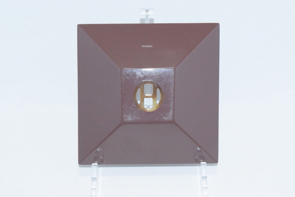 Hermes LACQUER Change Tray Set of 3 VIDE POCHE Buffalo Horn Valet Plate Dinnerware