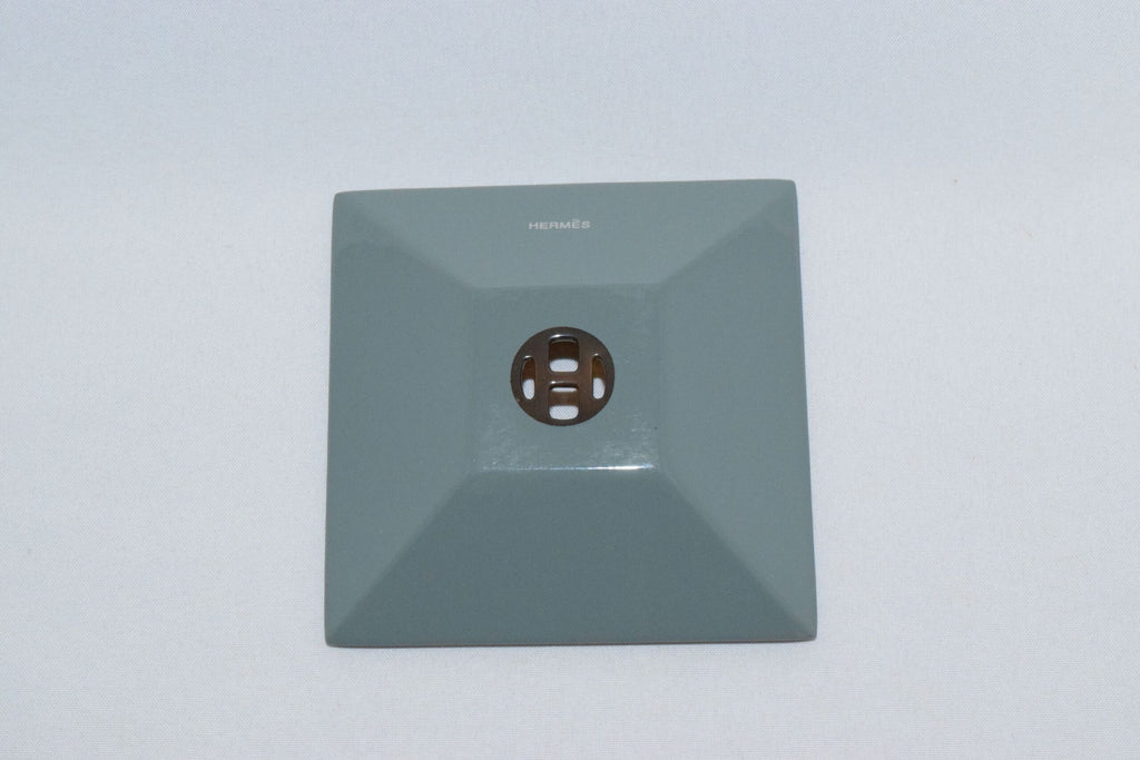 Hermes LACQUER Change Tray Set of 3 VIDE POCHE Buffalo Horn Valet Plate Dinnerware