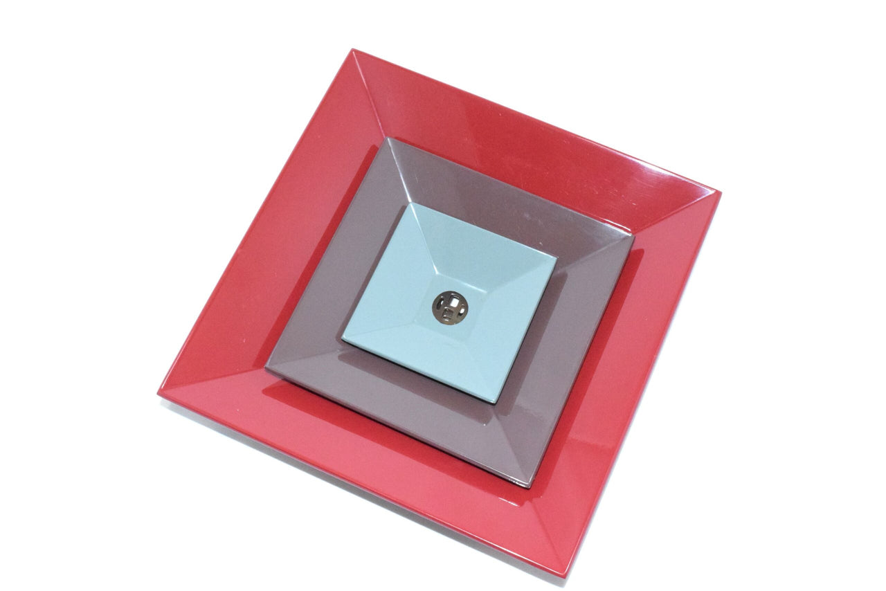 Hermes LACQUER Change Tray Set of 3 VIDE POCHE Buffalo Horn Valet Plate Dinnerware