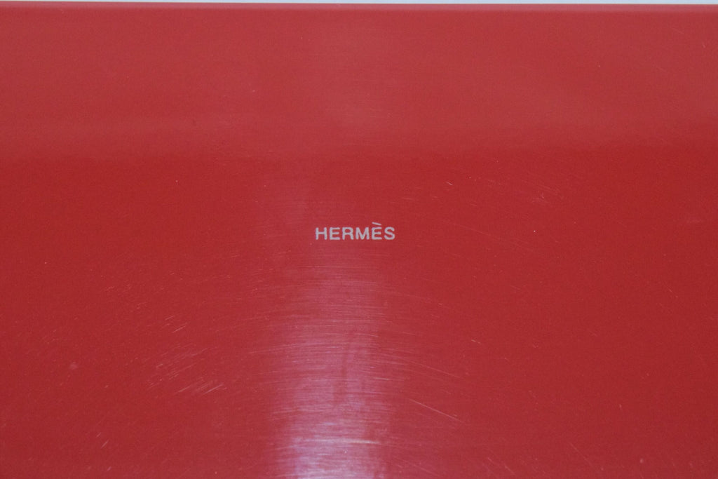 Hermes LACQUER Change Tray Set of 3 VIDE POCHE Buffalo Horn Valet Plate Dinnerware