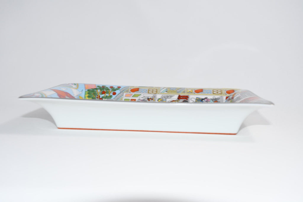 Hermes La Maison des Carres Change tray 3H porcelain Ashtray plate Vide Poche R057