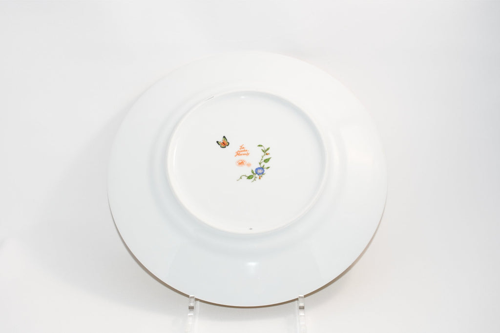 Hermes La Siesta Dinner Plate 27 cm porcelain yellow flower 10.6" M190