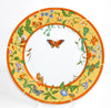 Hermes La Siesta Dinner Plate 27 cm porcelain yellow flower 10.6" M280