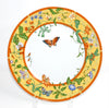 Hermes La Siesta Dinner Plate 27 cm porcelain yellow flower 10.6" MINT