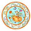 Hermes La Siesta Island Dessert Plate 22.5 cm porcelain blue flower 8.75" R022