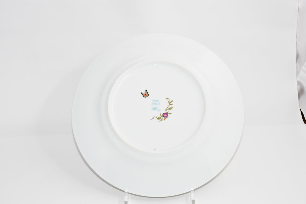 Hermes La Siesta Island Dinner Plate 27 cm blue porcelain dinnerware flower MINT