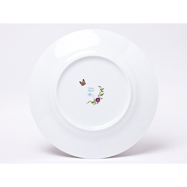 Hermes La Siesta Island Dinner Plate 27 cm blue porcelain dinnerware flower
