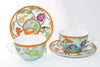 Hermes La Siesta Island Tea Cup and Saucer Set of 2 blue flower coffee