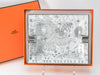 Hermes La Source de Pegase Change tray white silver Ashtray Pegasus horse plate porcelain