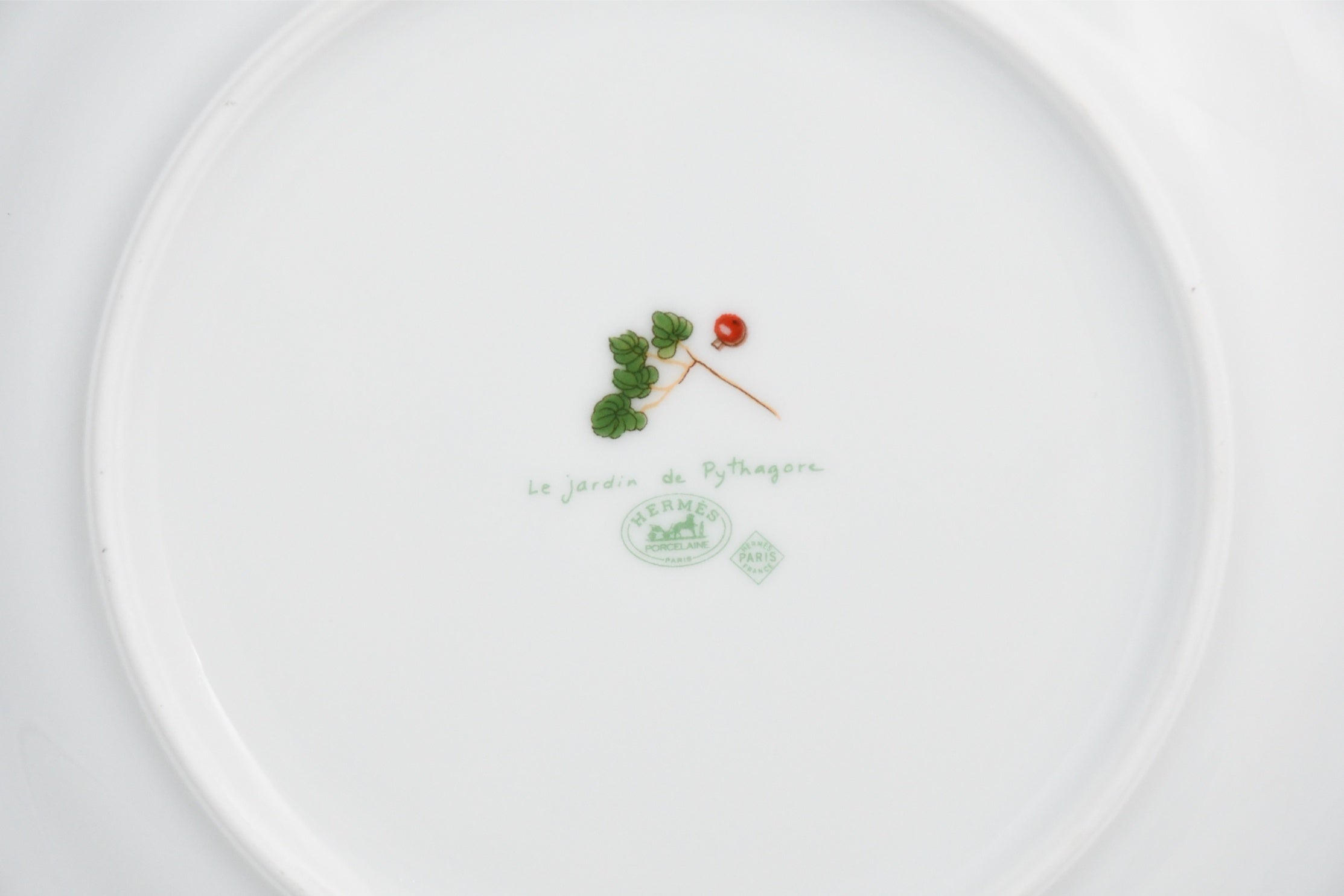 Hermes Le Jardin de Pythagore Dessert Plate 22.5 cm porcelain Set