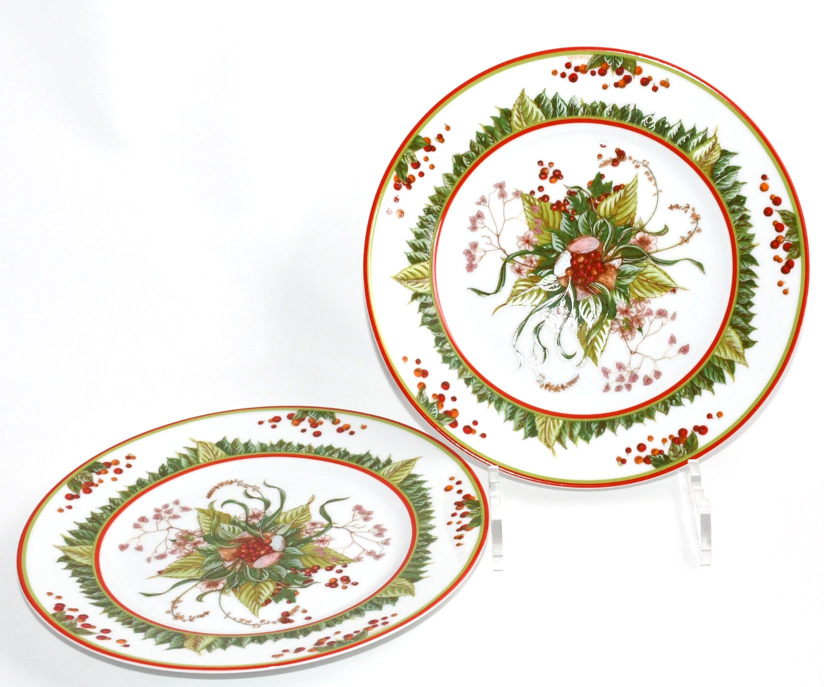 Hermes Le Jardin de Pythagore Dessert Plate 22.5 cm porcelain Set
