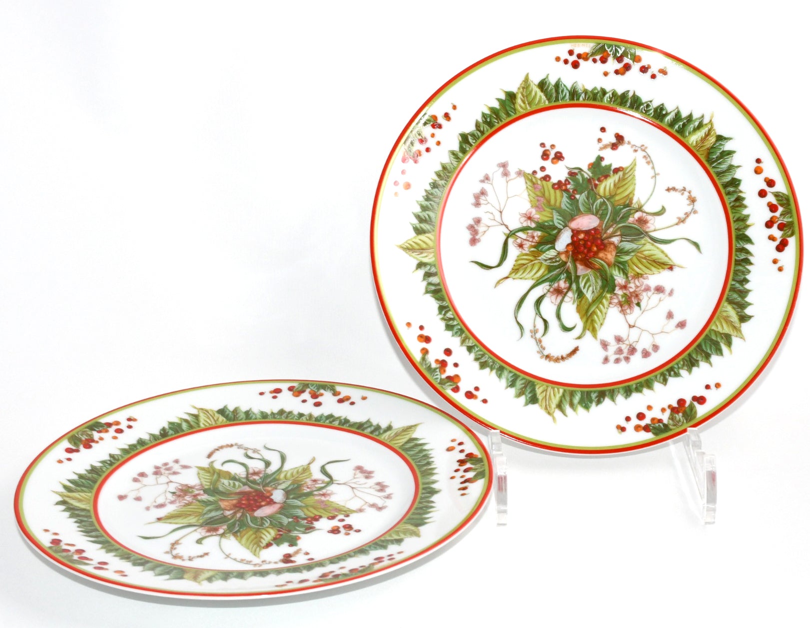 Hermes Le Jardin de Pythagore Dessert Plate 22.5 cm porcelain Set