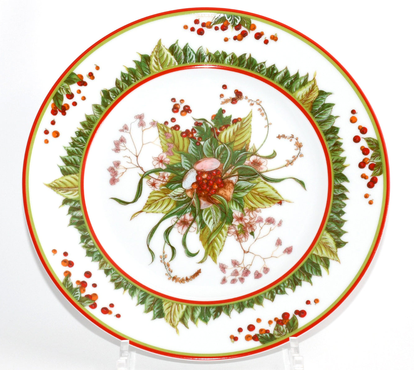 Hermes Le Jardin de Pythagore Dessert Plate 22.5 cm porcelain Set