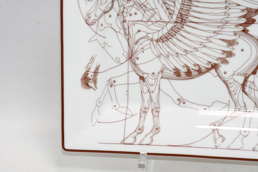 Hermes Le Pegase d'Hermes Change tray porcelain Ashtray white pegasus horse