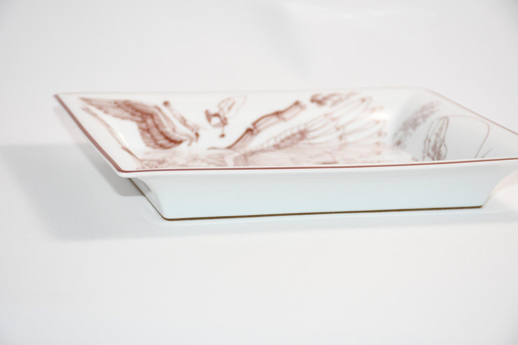 Hermes Le Pegase d'Hermes Change tray white porcelain Ashtray plate Pegasus 095