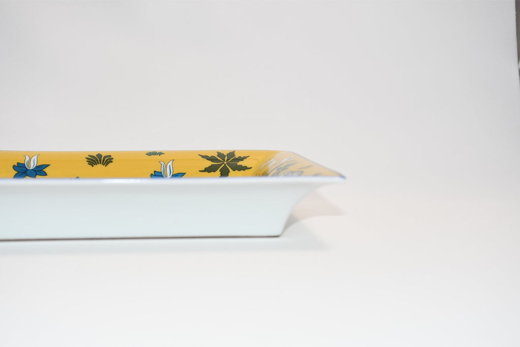 Hermes Les Leopards Change tray yellow porcelain Ashtray plate leopard