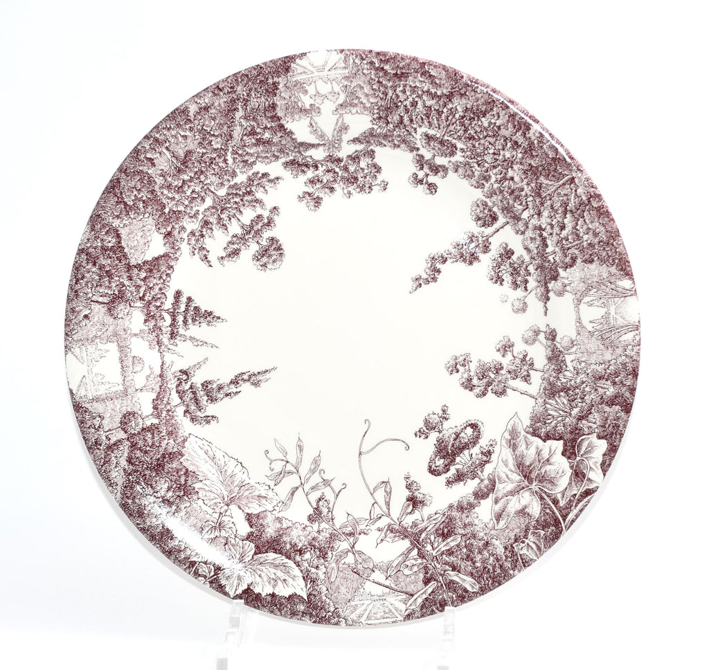 Hermes Les Maisons Enchantees Dinner Plate 27 cm tree porcelain 10.75" A31