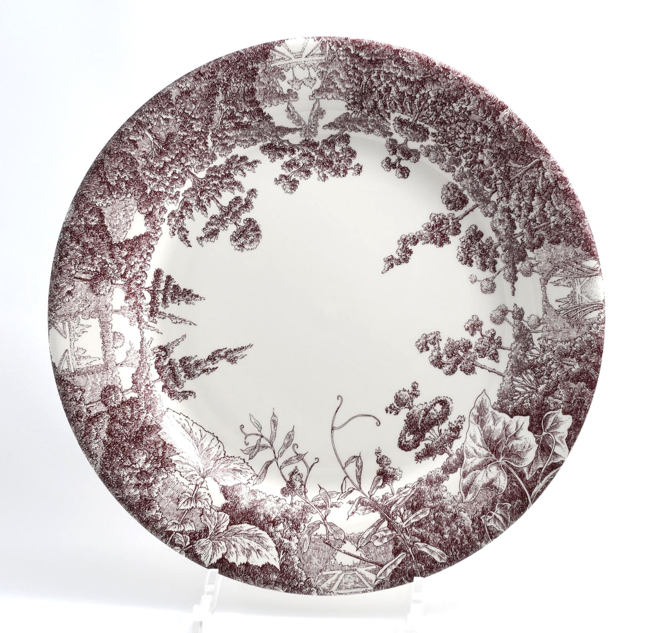 Hermes Les Maisons Enchantees Dinner Plate 27 cm tree porcelain 10.75" A31
