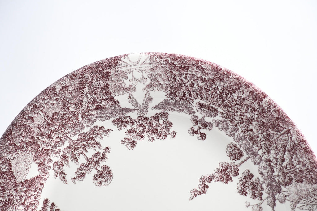 Hermes Les Maisons Enchantees Dinner Plate 27 cm tree porcelain 10.75" A31