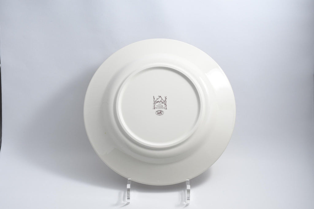 Hermes Les Maisons Enchantees Dinner Plate 27 cm tree porcelain 10.75" A31