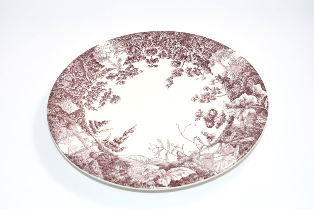Hermes Les Maisons Enchantees Dinner Plate 27 cm tree porcelain 10.75"
