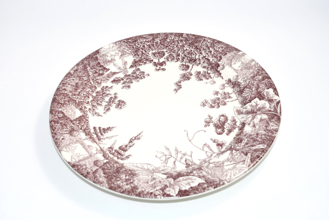 Hermes Les Maisons Enchantees Dinner Plate 27 cm tree porcelain 10.75"
