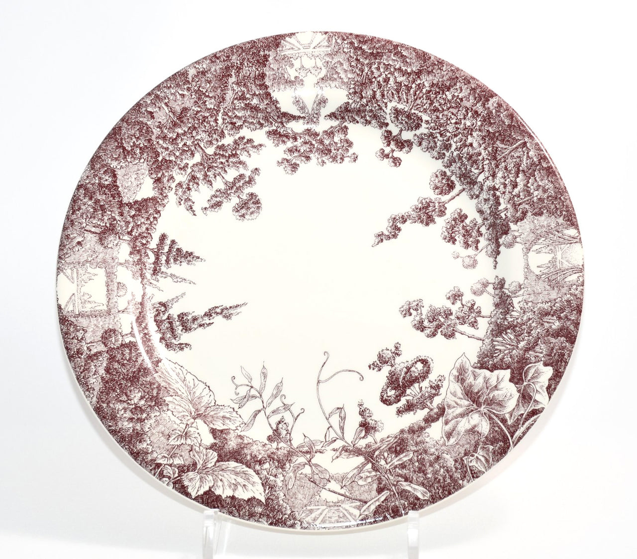 Hermes Les Maisons Enchantees Dinner Plate 27 cm tree porcelain 10.75"