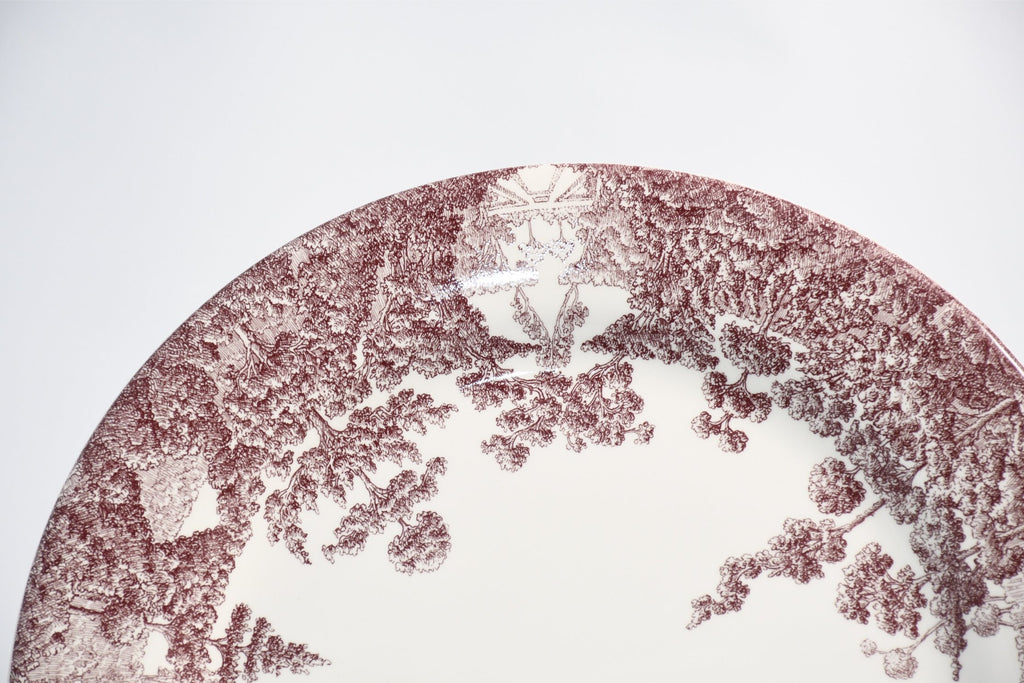 Hermes Les Maisons Enchantees Dinner Plate 27 cm tree porcelain 10.75"