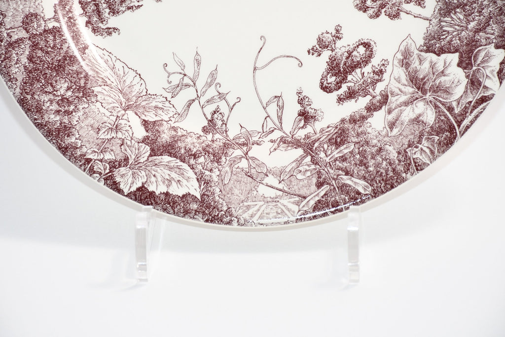 Hermes Les Maisons Enchantees Dinner Plate 27 cm tree porcelain 10.75"