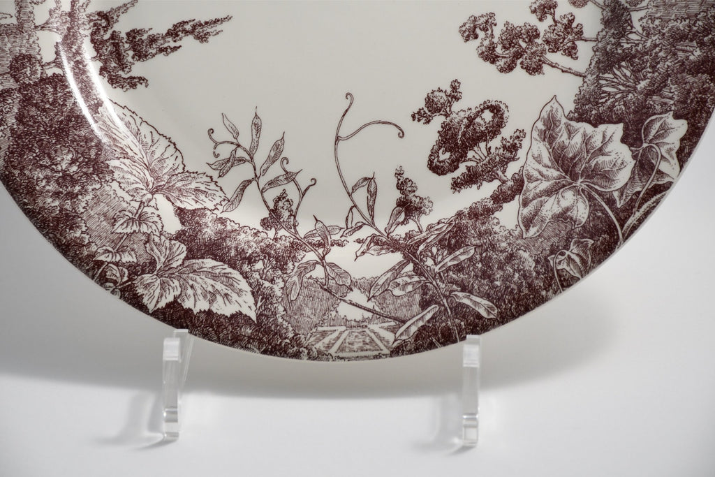 Hermes Les Maisons Enchantees Dinner Plate 27 cm tree porcelain 10.75"