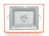 Hermes Mosaique au 24 Change tray Platinum Silver Ashtray plate porcelain