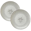 Hermes Mosaique au 24 Dessert Plate 22.5 cm Platinum silver Set of 2 porcelain
